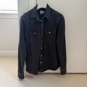 Flint and Tinder Men's Denim Pearl Snap Shirt - Men's Medium